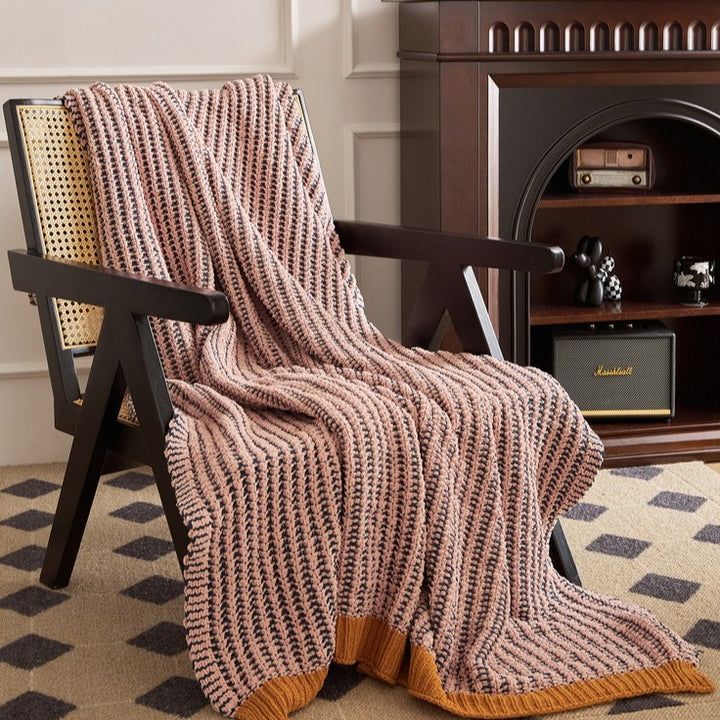 Earthy Contrast Throw