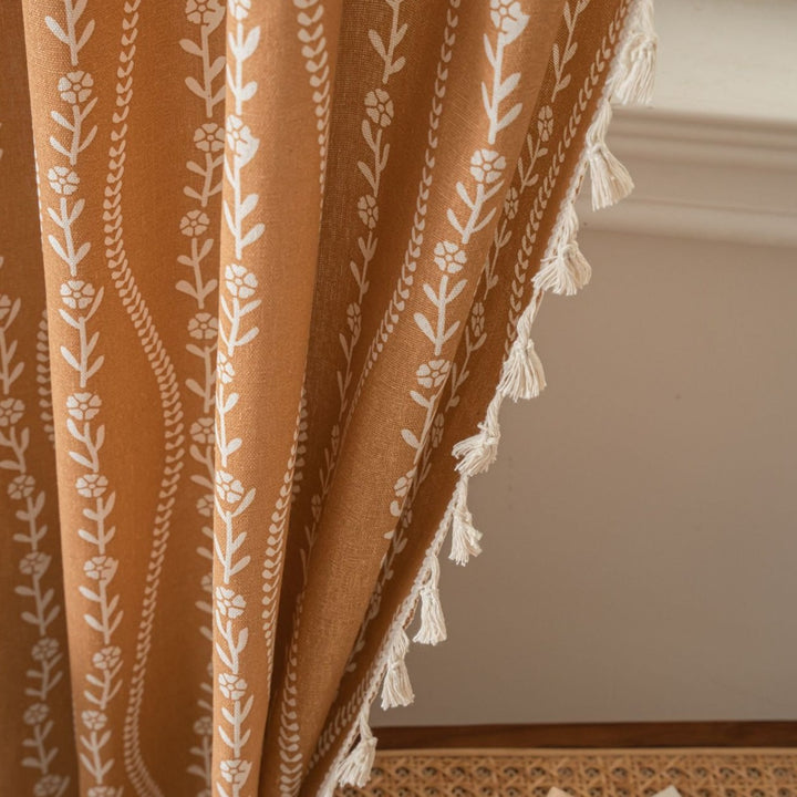 Vine Wave Tassel Curtain