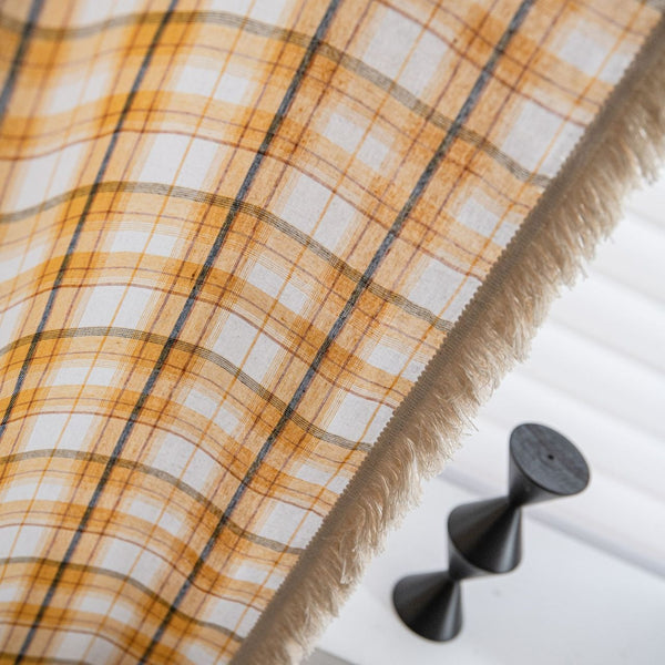 Homestead Chequered Tassel Curtain
