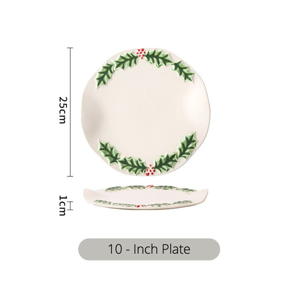 Xmas Holly Dinnerware
