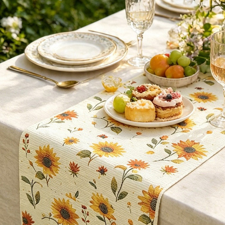 Sunny Sunflower Table Runner