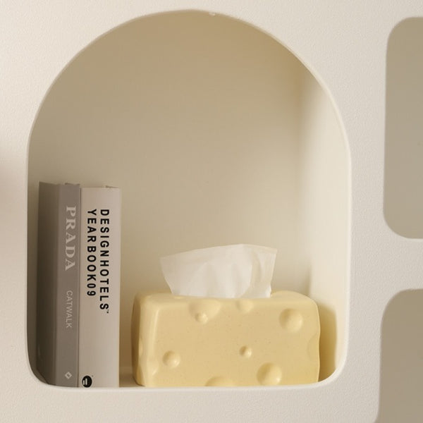 Swiss Cheese Ceramic Tissue Box
