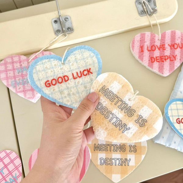 Love Heart Dish Sponge Set