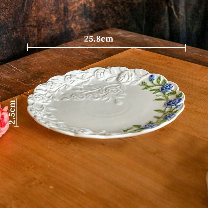 Floral Dream Rose Plate