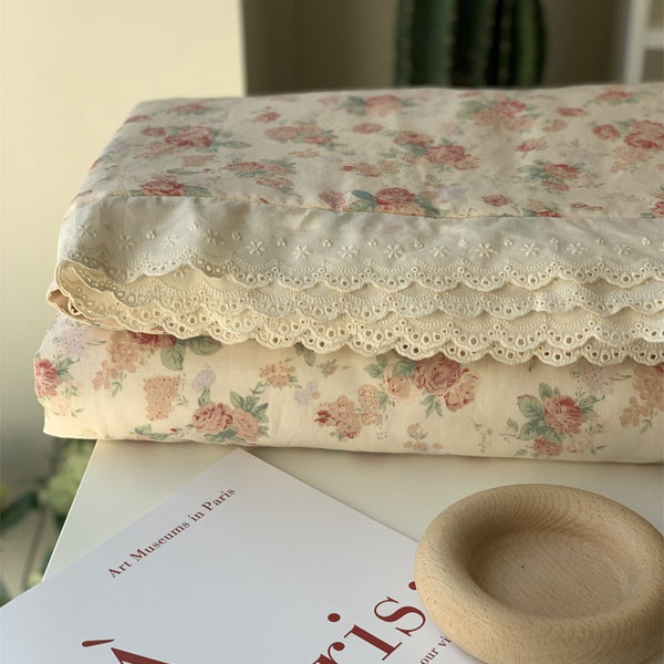 Lace & Garden Summer Quilted Blanket