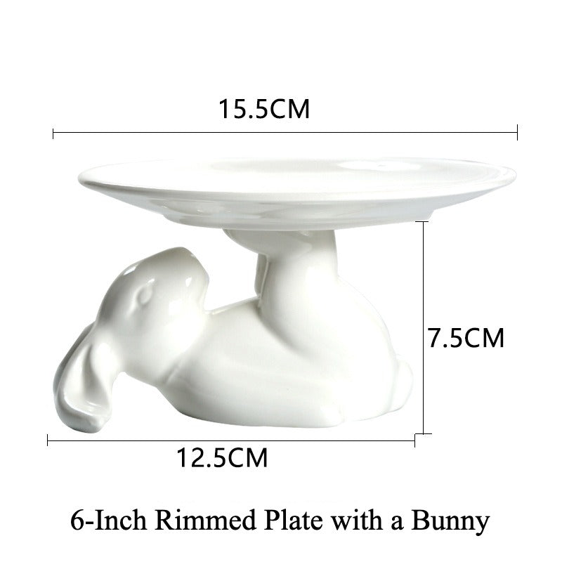 Lunar Bunny Dessert Pedestal