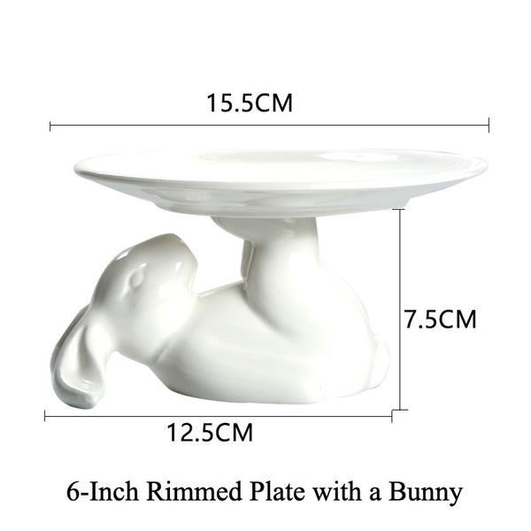 Lunar Bunny Dessert Pedestal