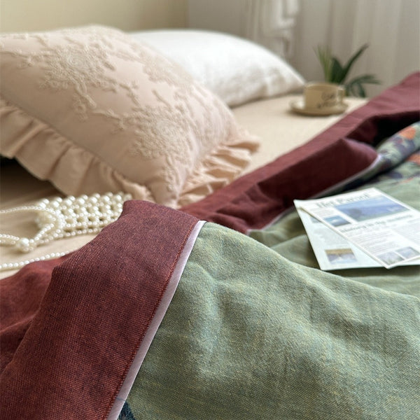 Foliage Summer Quilted Blanket