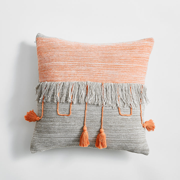 Chic Lattice Tassel Pillow