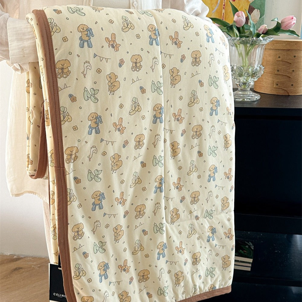 Balloon Dog Summer Quilted Blanket