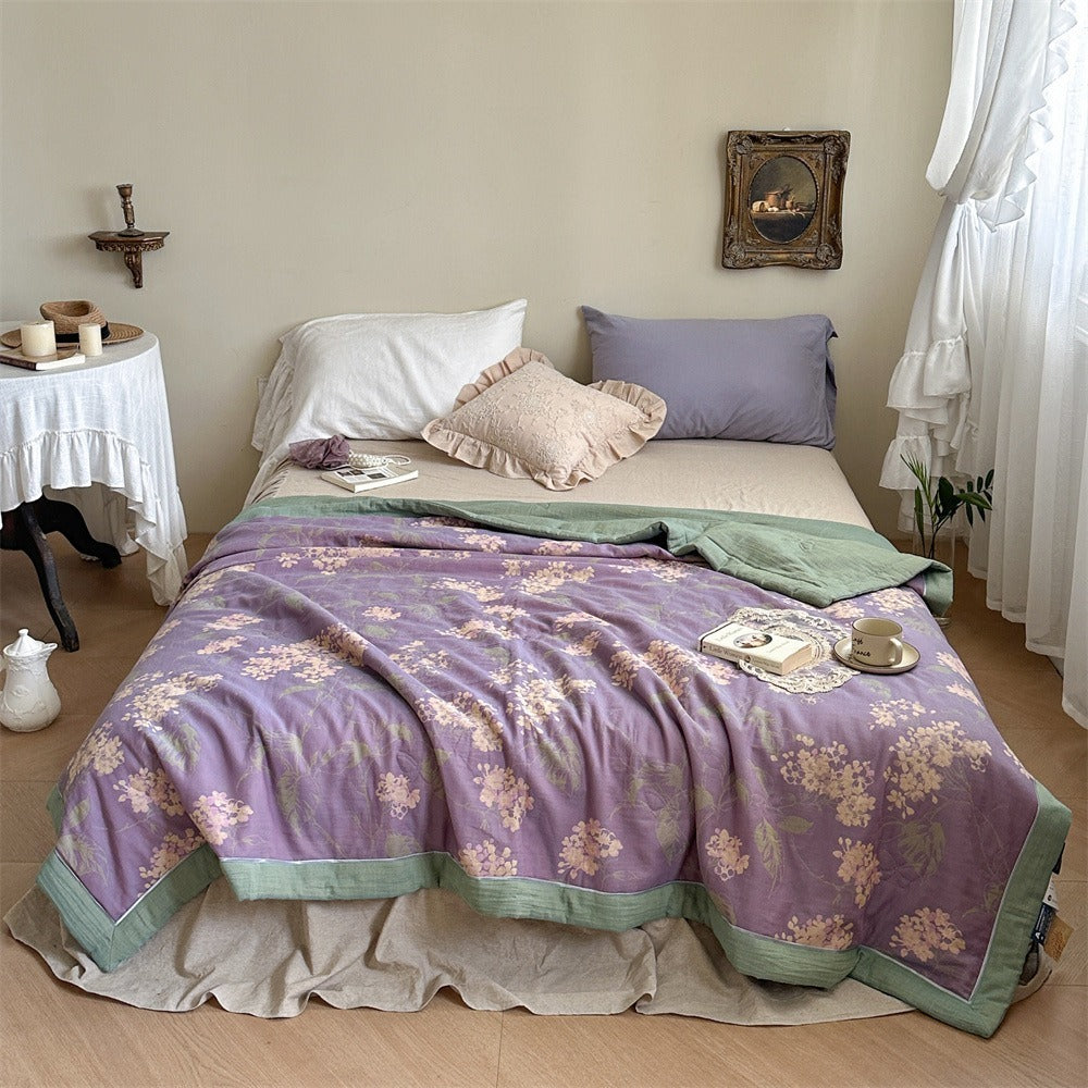 Garden Dream Summer Quilted Blanket