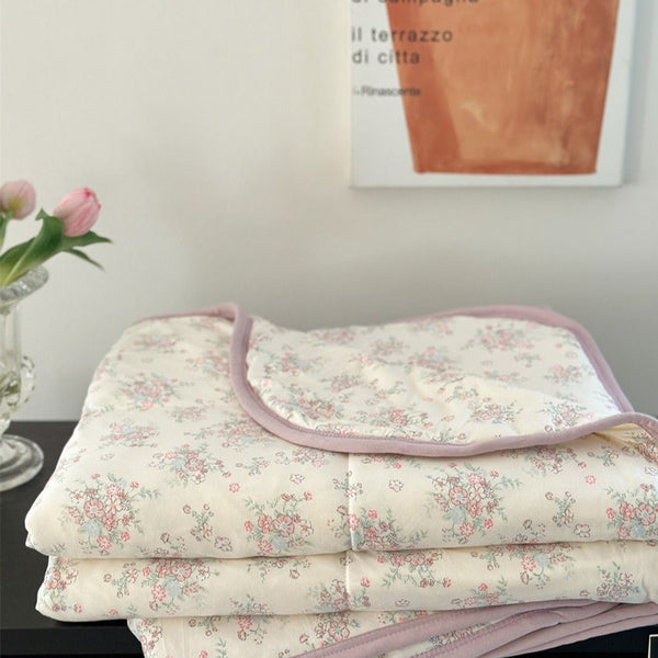 In Full Bloom Summer Quilted Blanket