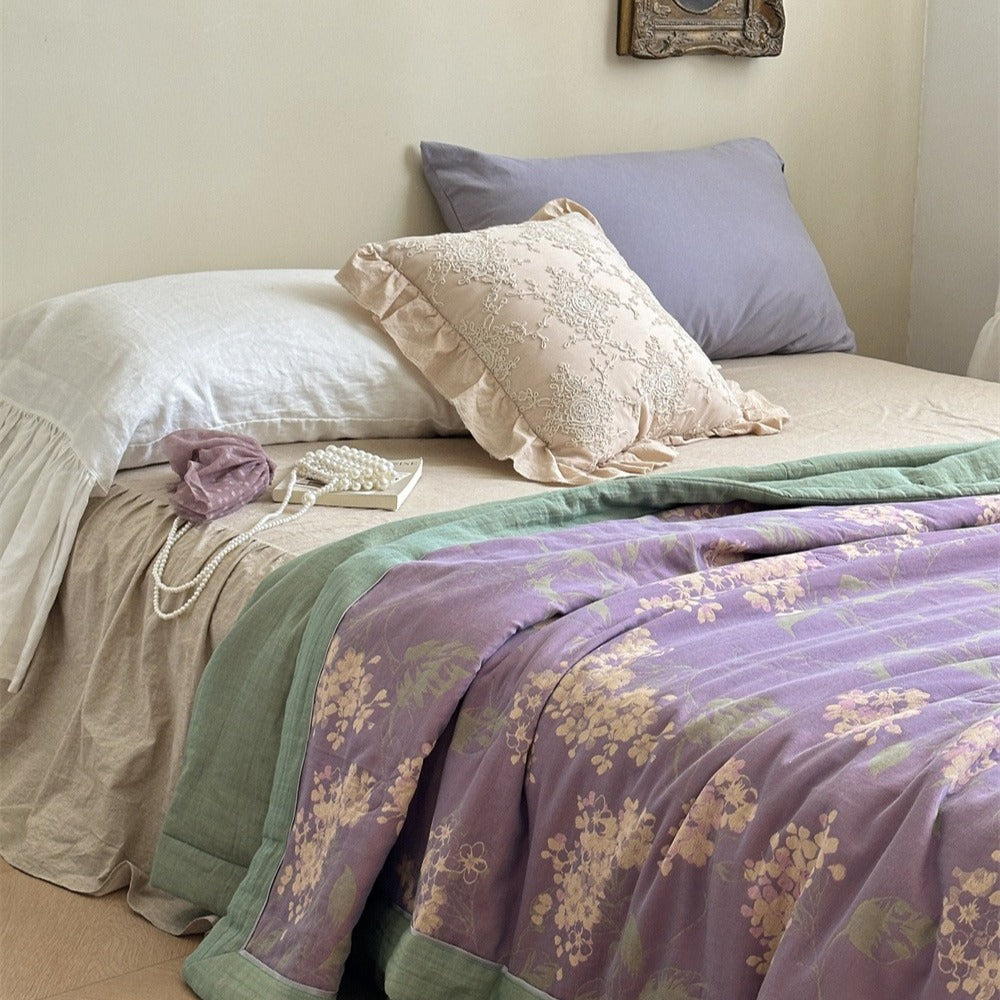 Garden Dream Summer Quilted Blanket