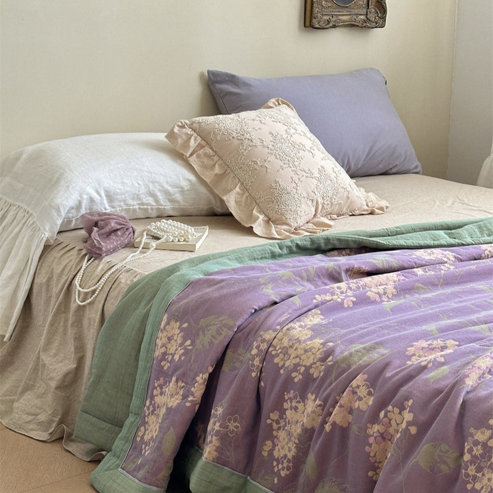 Garden Dream Summer Quilted Blanket