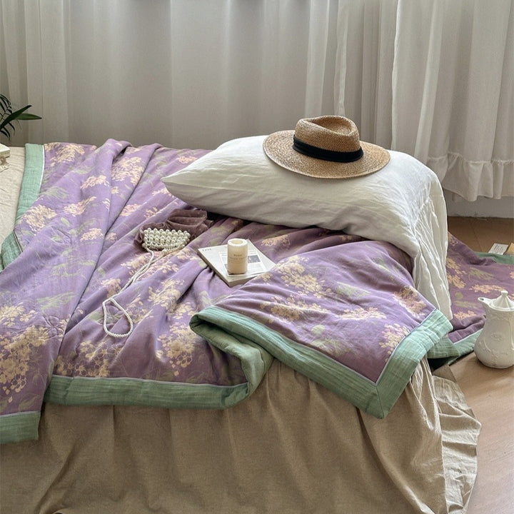 Garden Dream Summer Quilted Blanket