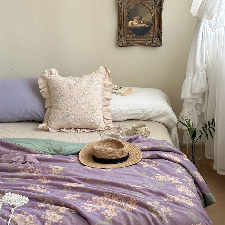 Garden Dream Summer Quilted Blanket