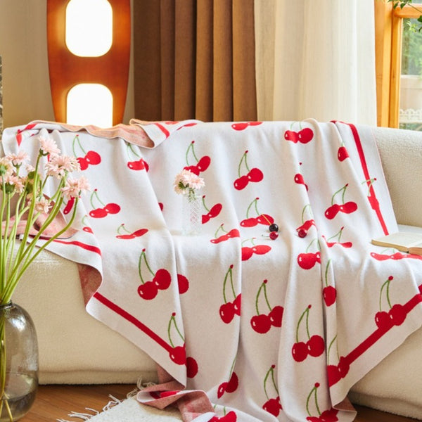 Cherry Blanket & Cushion