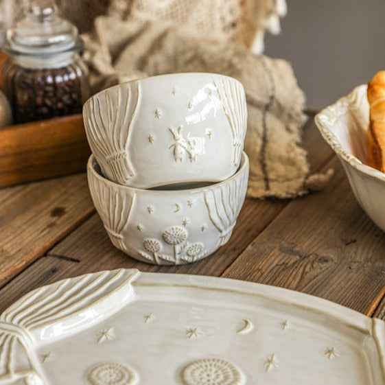White Garden Dinnerware