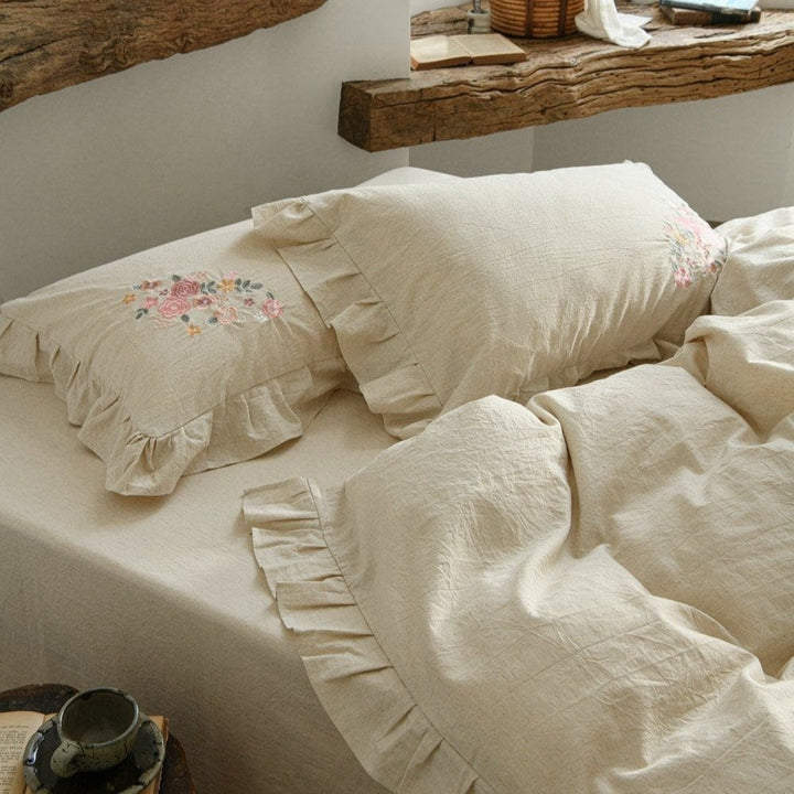 Prairie Rose Ruffle Bedding Set