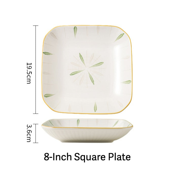 Spring Leaves Dinnerware Set