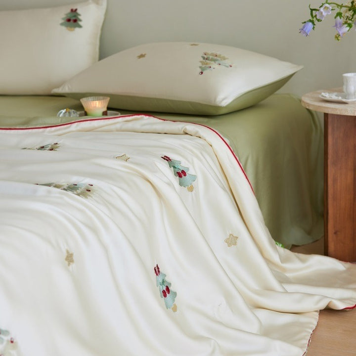 Xmas Tree Lyocell Summer Blanket