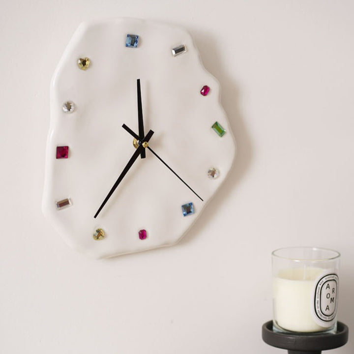 Gem Glam Ceramic Clock