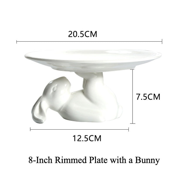 Lunar Bunny Dessert Pedestal