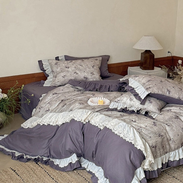French Cottage Ruffle Bedding Set