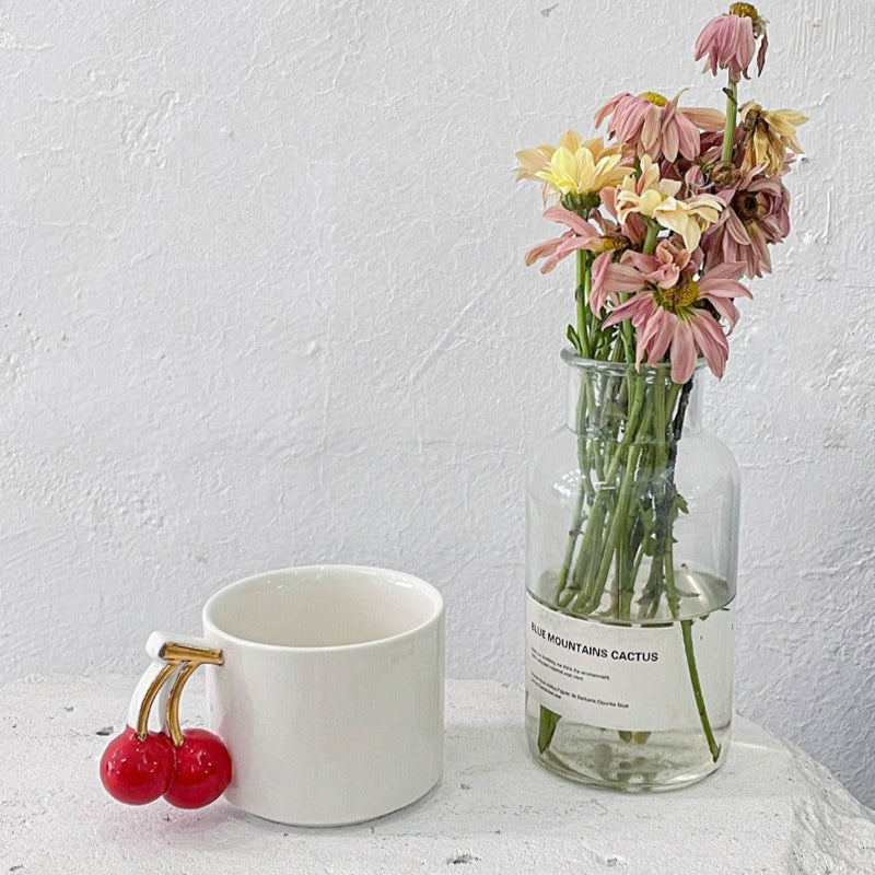 Cherry Pop Handle Mug
