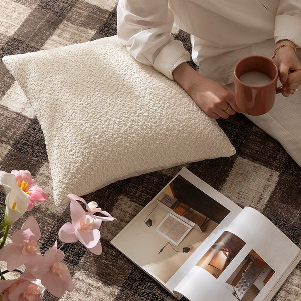 Cream Chenille Cushion