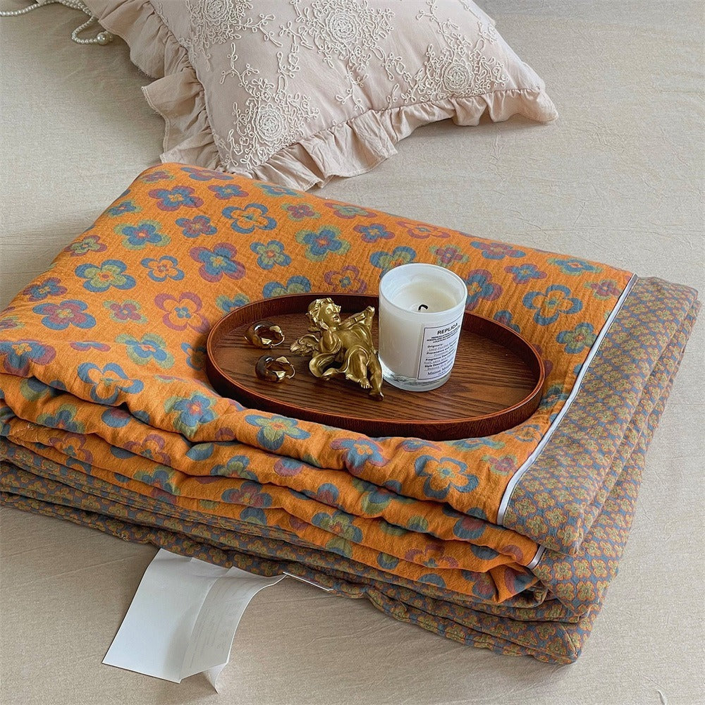 Kaleidoscope Summer Quilted Blanket