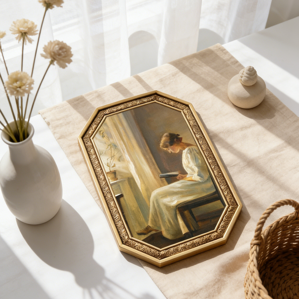 Vintage Octagonal Art Frame