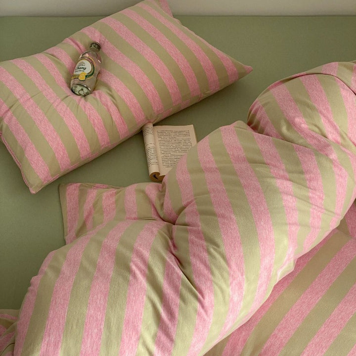 Cotton Candy Lines Bedding Set