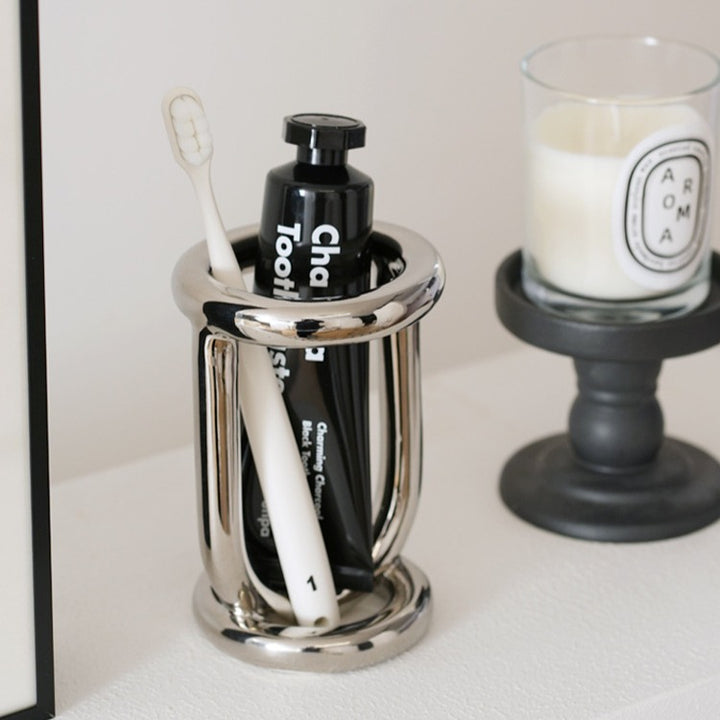 Modern Ceramic Toothbrush Holder