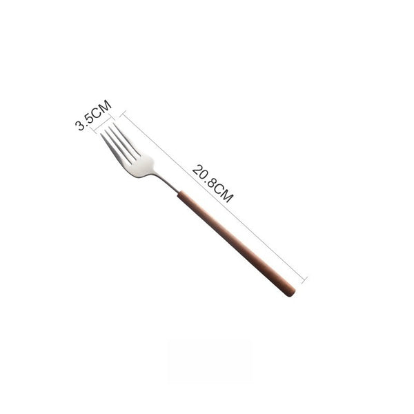 Warm Wood Handled Flatware