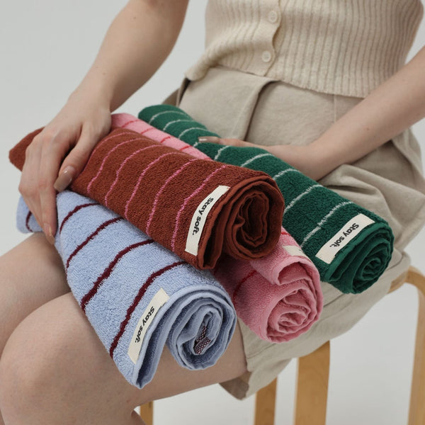 Nostalgic Soft Striped Towel