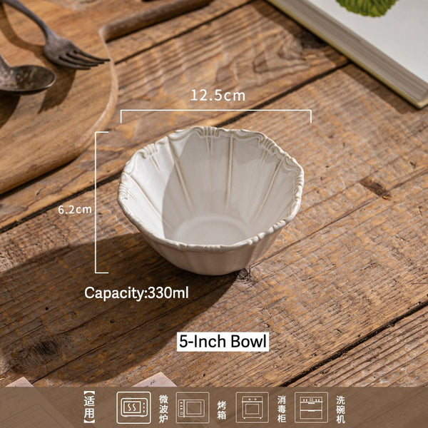 Ivory Scallop Antique Dinnerware