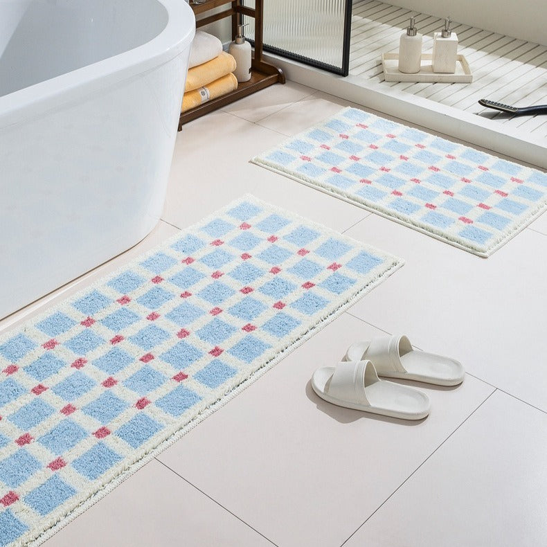 Pale Gingham Rug