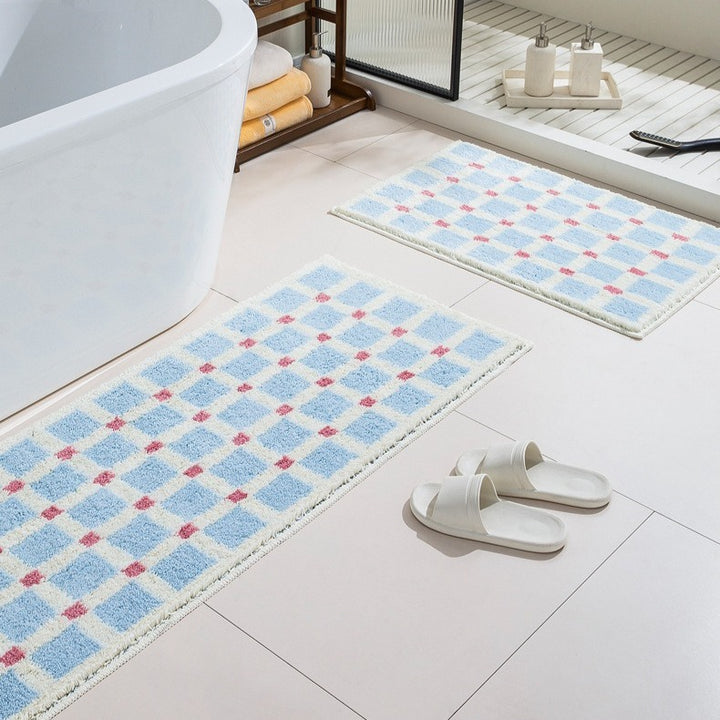 Pale Gingham Rug
