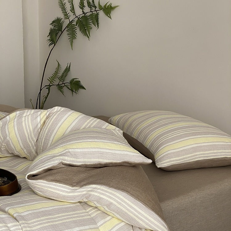 Springtime Striped Bedding Set