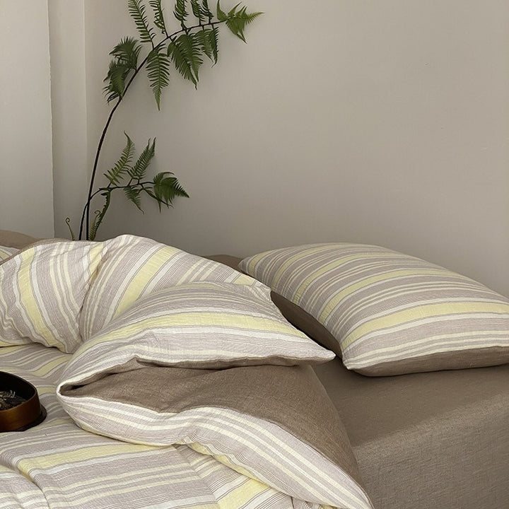 Springtime Striped Bedding Set