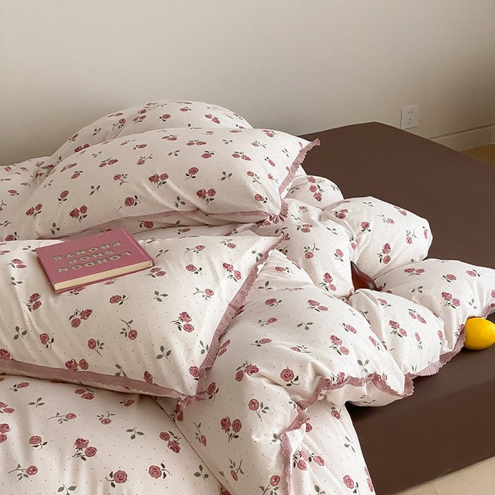 Pink Rose Bedding Set