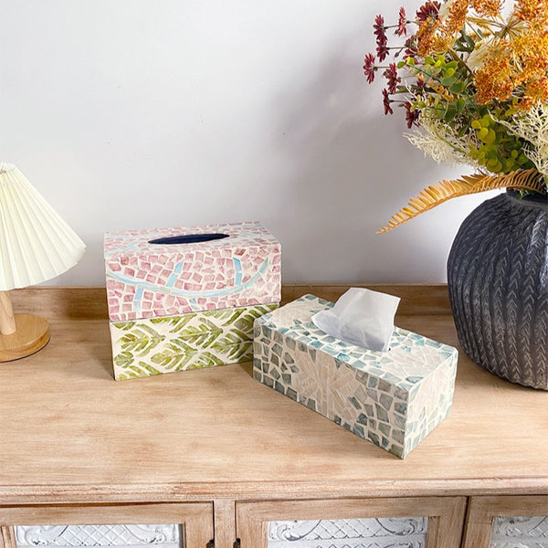 Summer Beach Shell Tissue Box