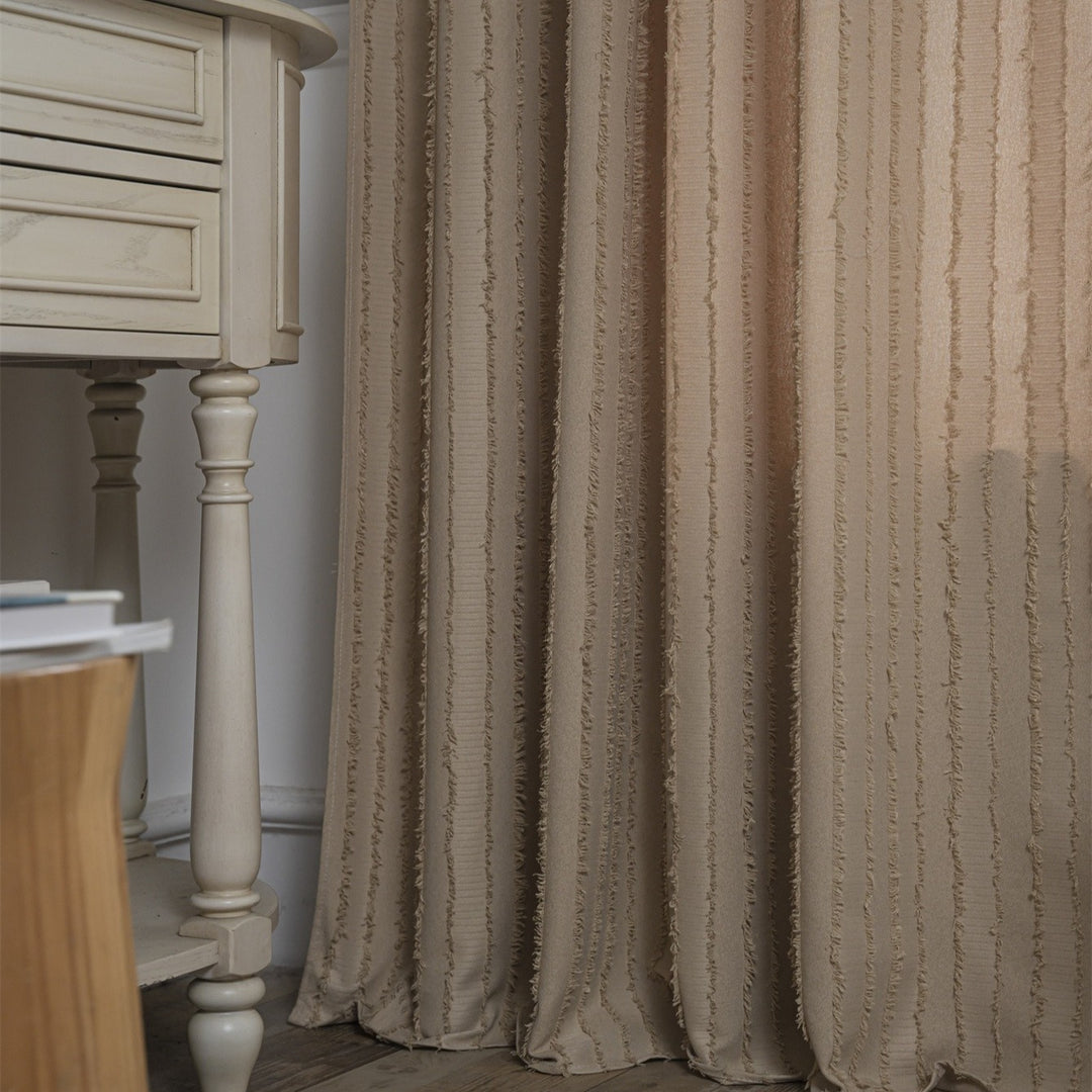 Textured Fringe Curtain