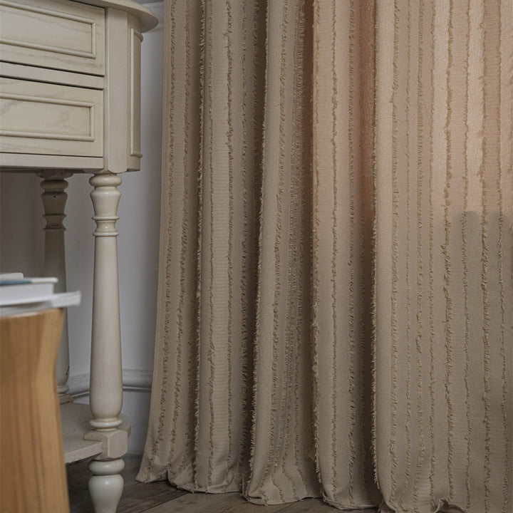 Textured Fringe Curtain