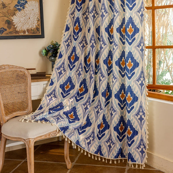 Blue Diamond Curtain