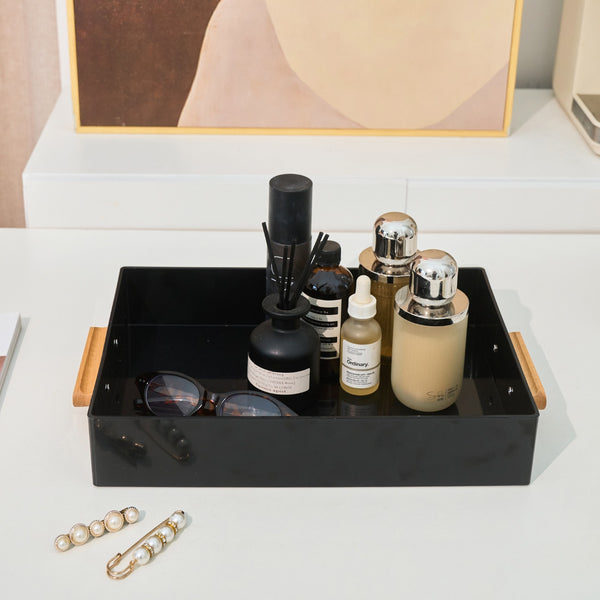 Minimalist Wooden Handle Tray