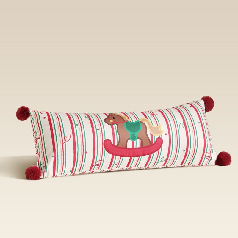Xmas Pom-Pom Long Cushion
