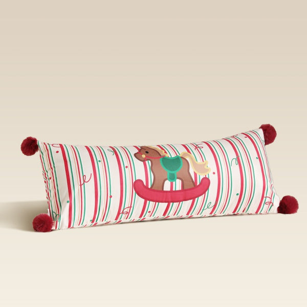 Xmas Pom-Pom Long Cushion