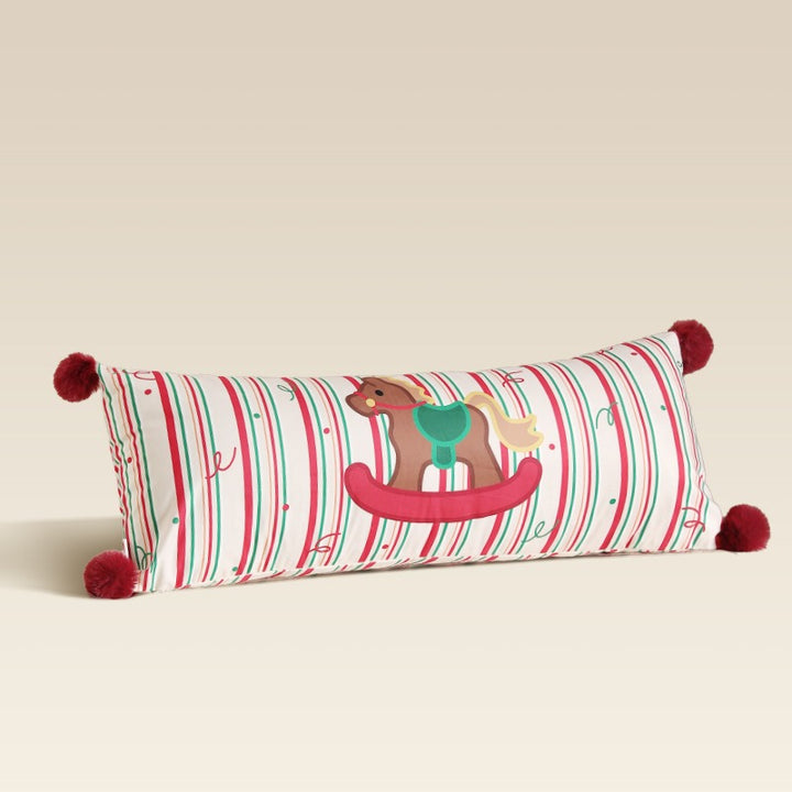 Xmas Pom-Pom Long Cushion